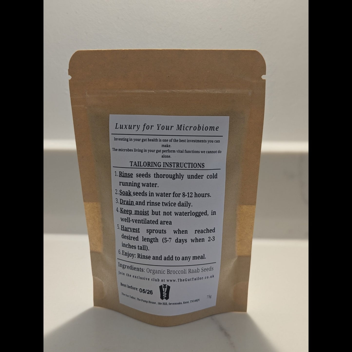 Broccoli raab sprouting seeds ideal for fresh sprouts in the kitchen gut health sulforaphane