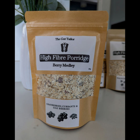 Berry Medley gut friendly porridge taster pack cranberries currant goji berries
