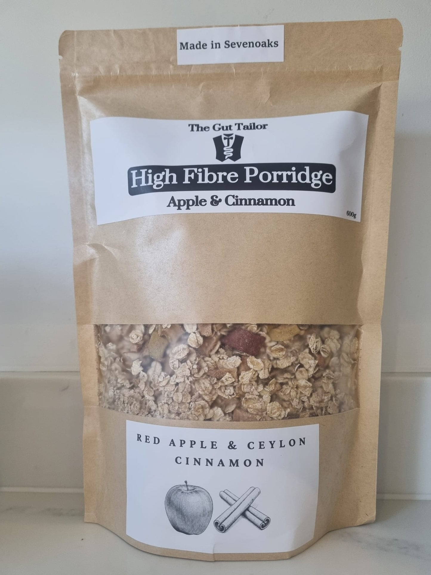 High Fibre Porridge (12 portions) - Apple & Cinnamon