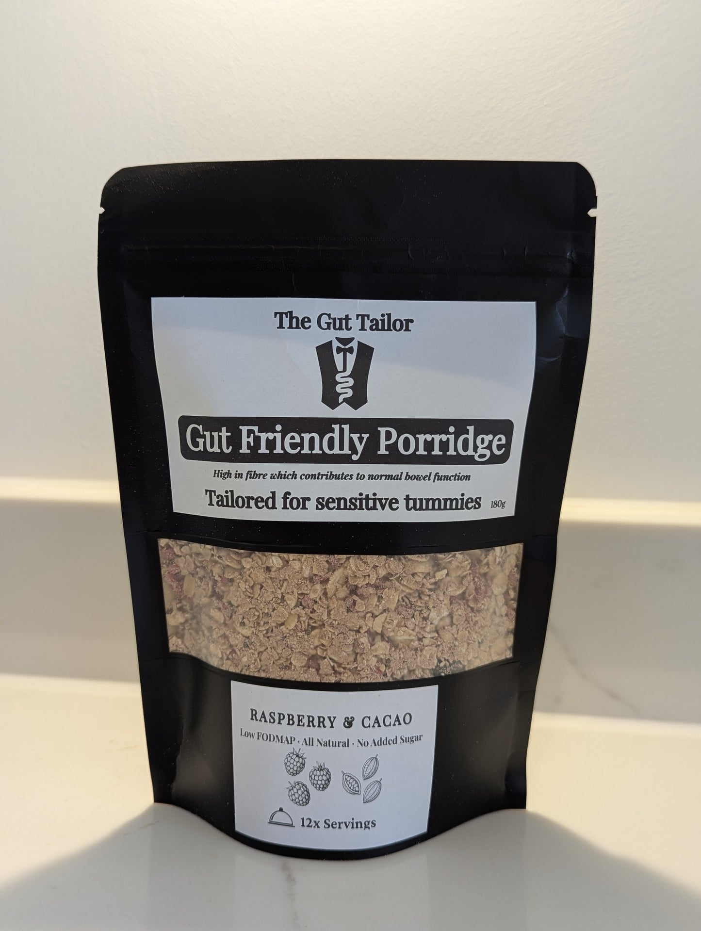 Gut Friendly Porridge package with visible branding on a white background