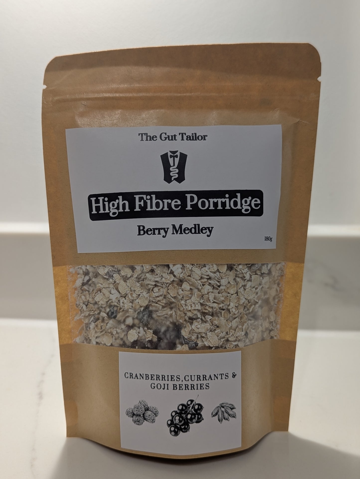 Berry Medley Oats – High Fibre Porridge with Goji Currants & Cranberries | Gluten Free Breakfast