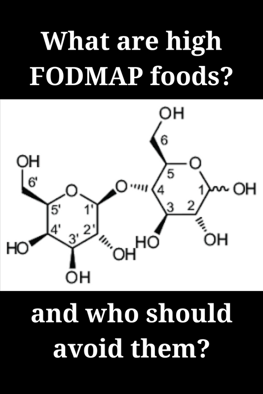 The chemical structure of FODMAP foods