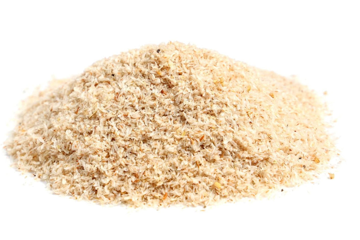 Psyllium husk on a white background Sensitive Tummy soluble fibre titration protocol