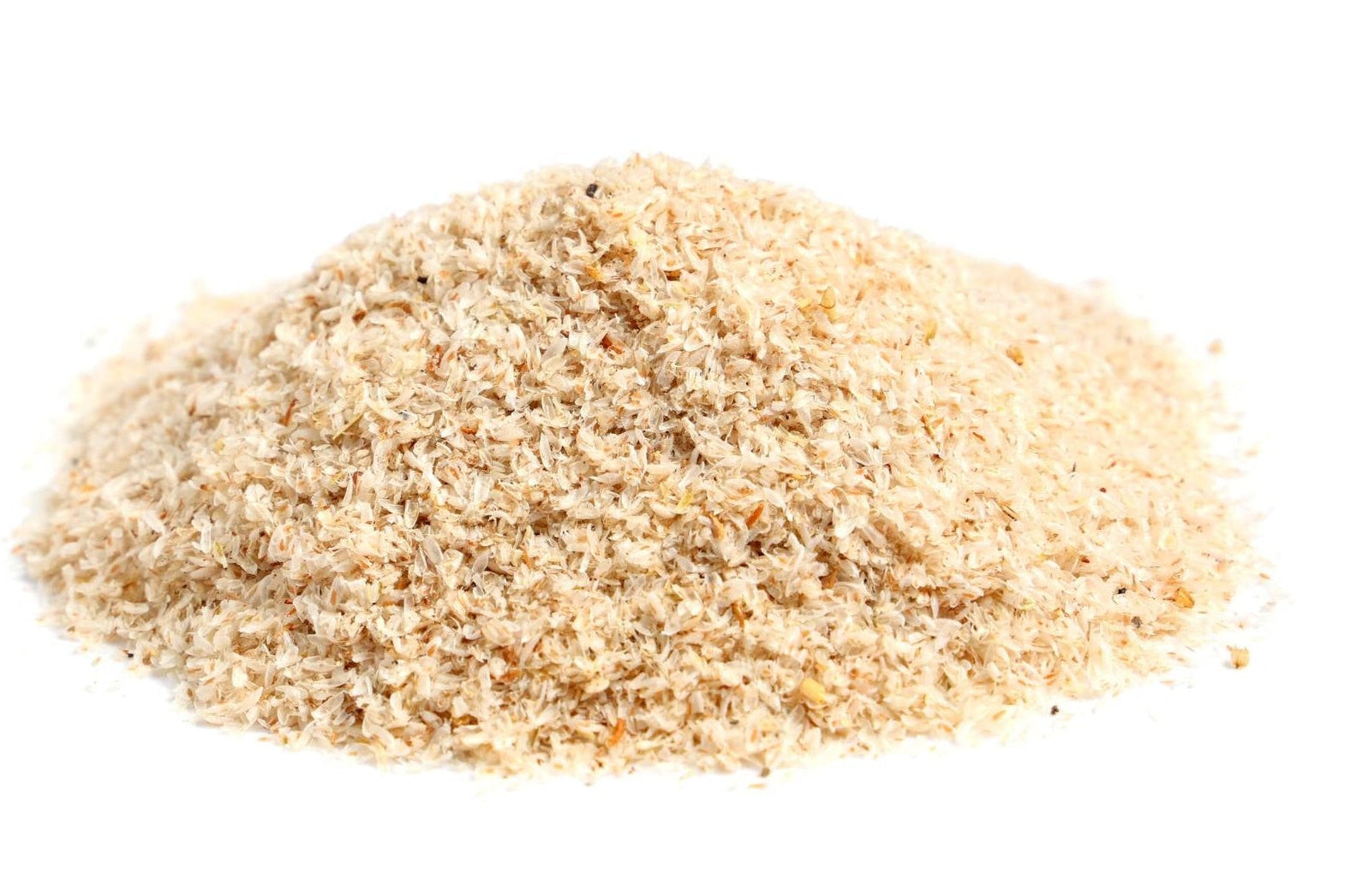 Psyllium husk on a white background Sensitive Tummy soluble fibre titration protocol