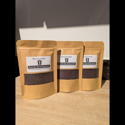 3 pack of broccoli sprouting seeds gut health fresh broccoli sprouts