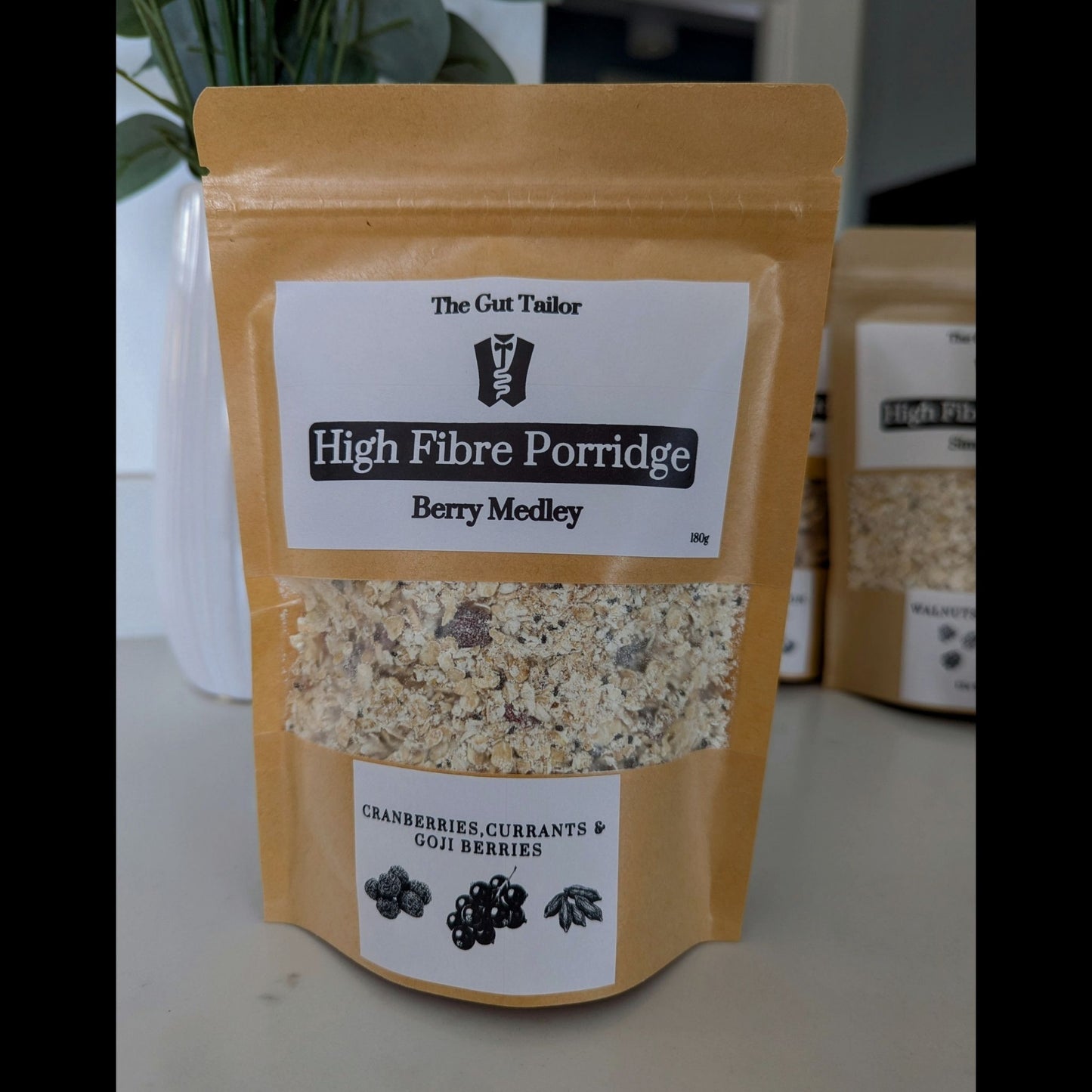 Berry Medley gut friendly porridge taster pack cranberries currant goji berries