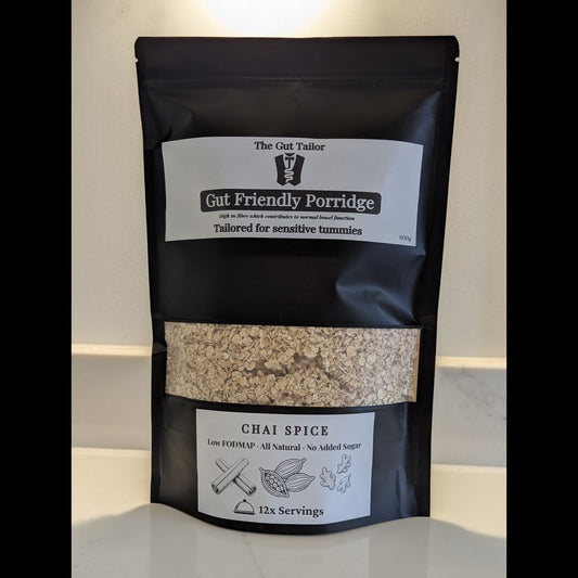 Chai Spiced oats pack – gut‑friendly porridge with soluble fibre and spices for IBS-friendly breakfast