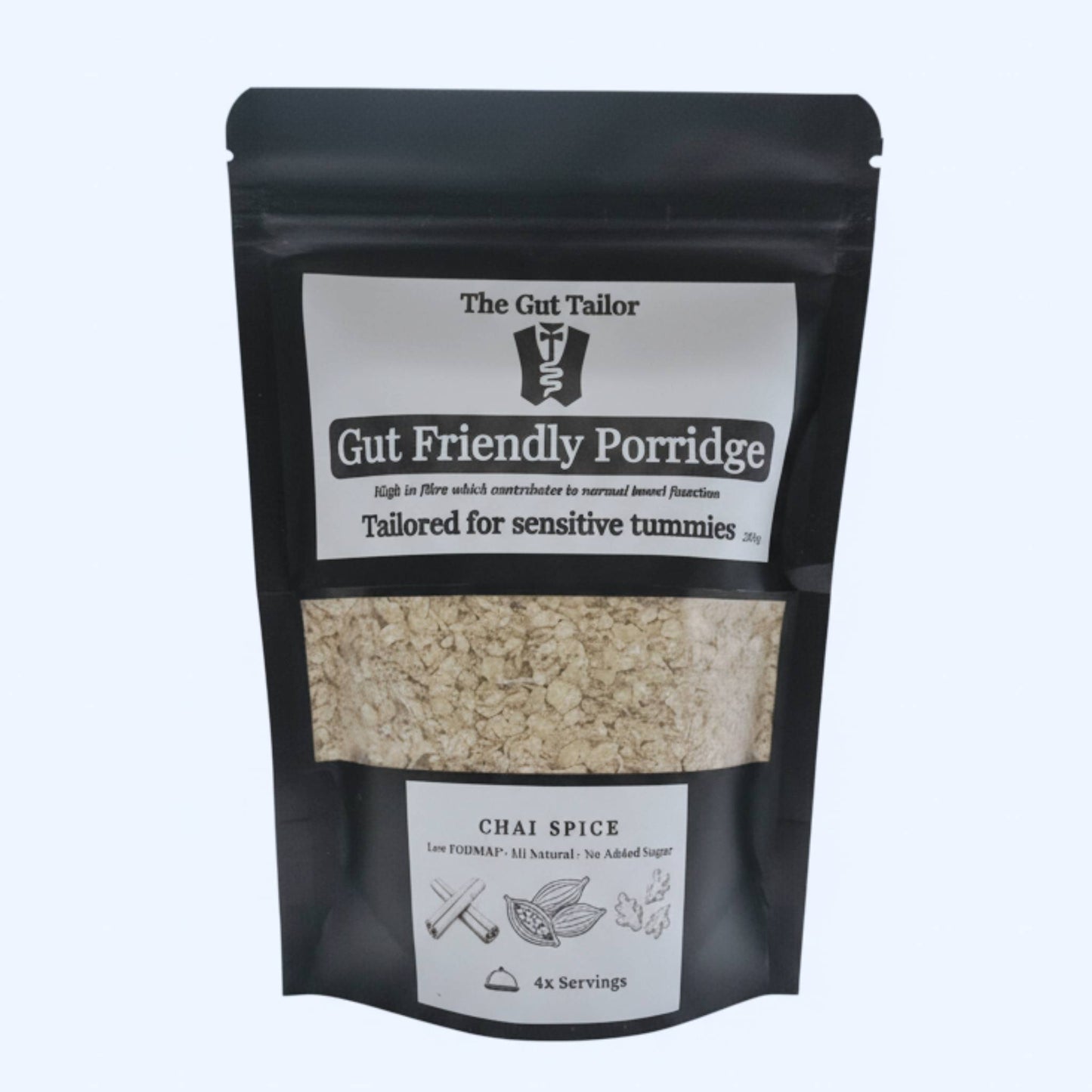 Chai Spiced Gut Friendly IBS Friendly Porridge Bloating friendly sensitive tummies taster pack