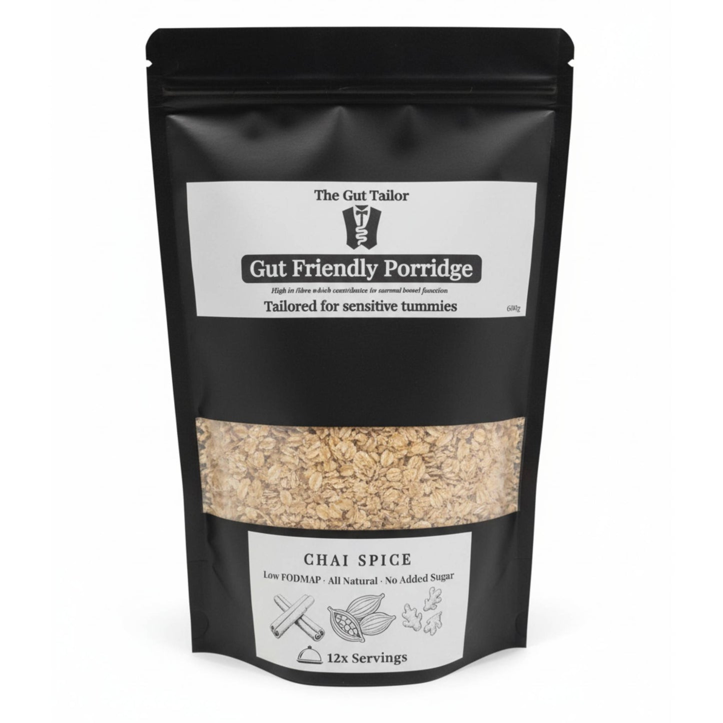 Chai Spiced oats pack – gut‑friendly porridge with soluble fibre and spices for IBS-friendly breakfast