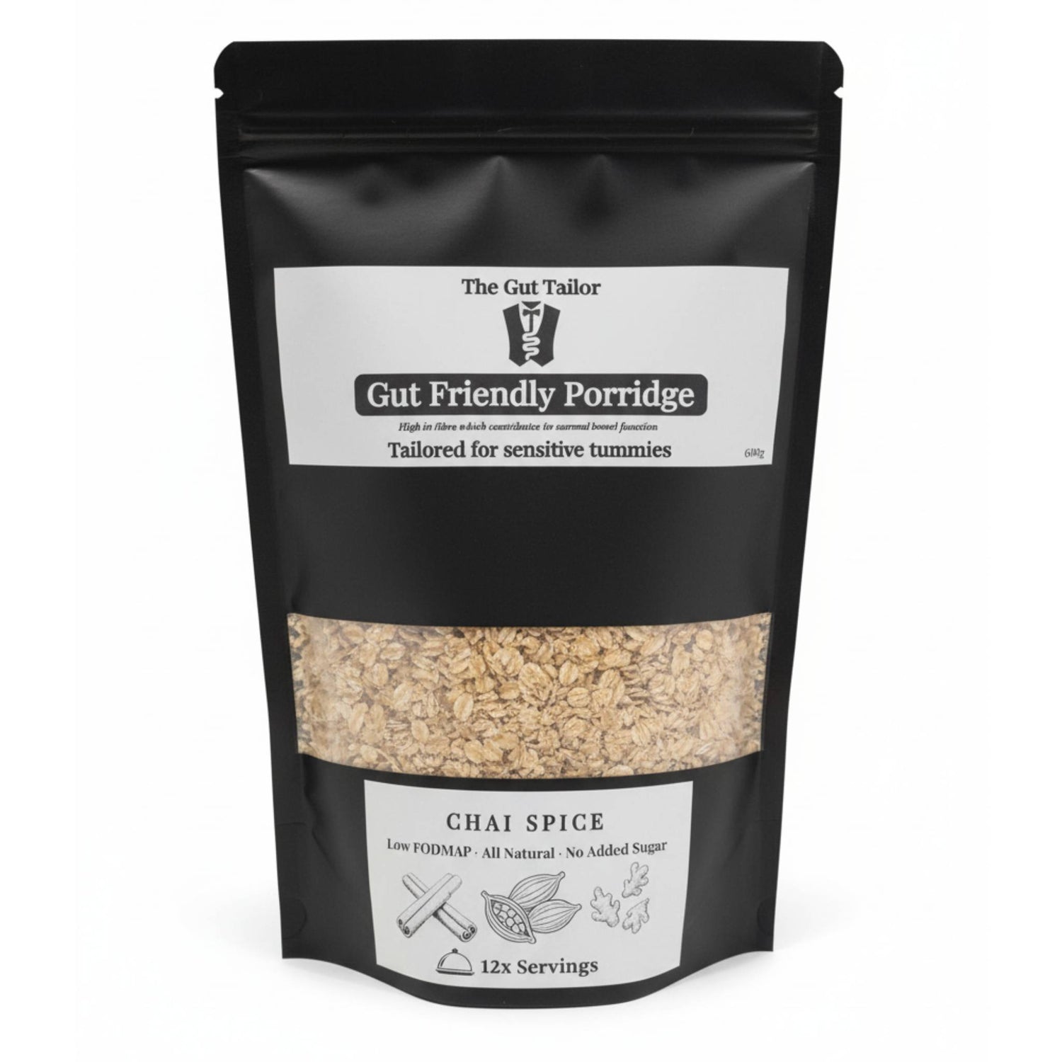 Chai Spiced oats pack – gut‑friendly porridge with soluble fibre and spices for IBS-friendly breakfast