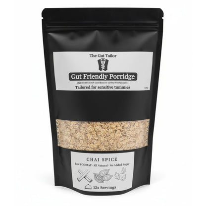 Chai Spiced oats pack – gut‑friendly porridge with soluble fibre and spices for IBS-friendly breakfast