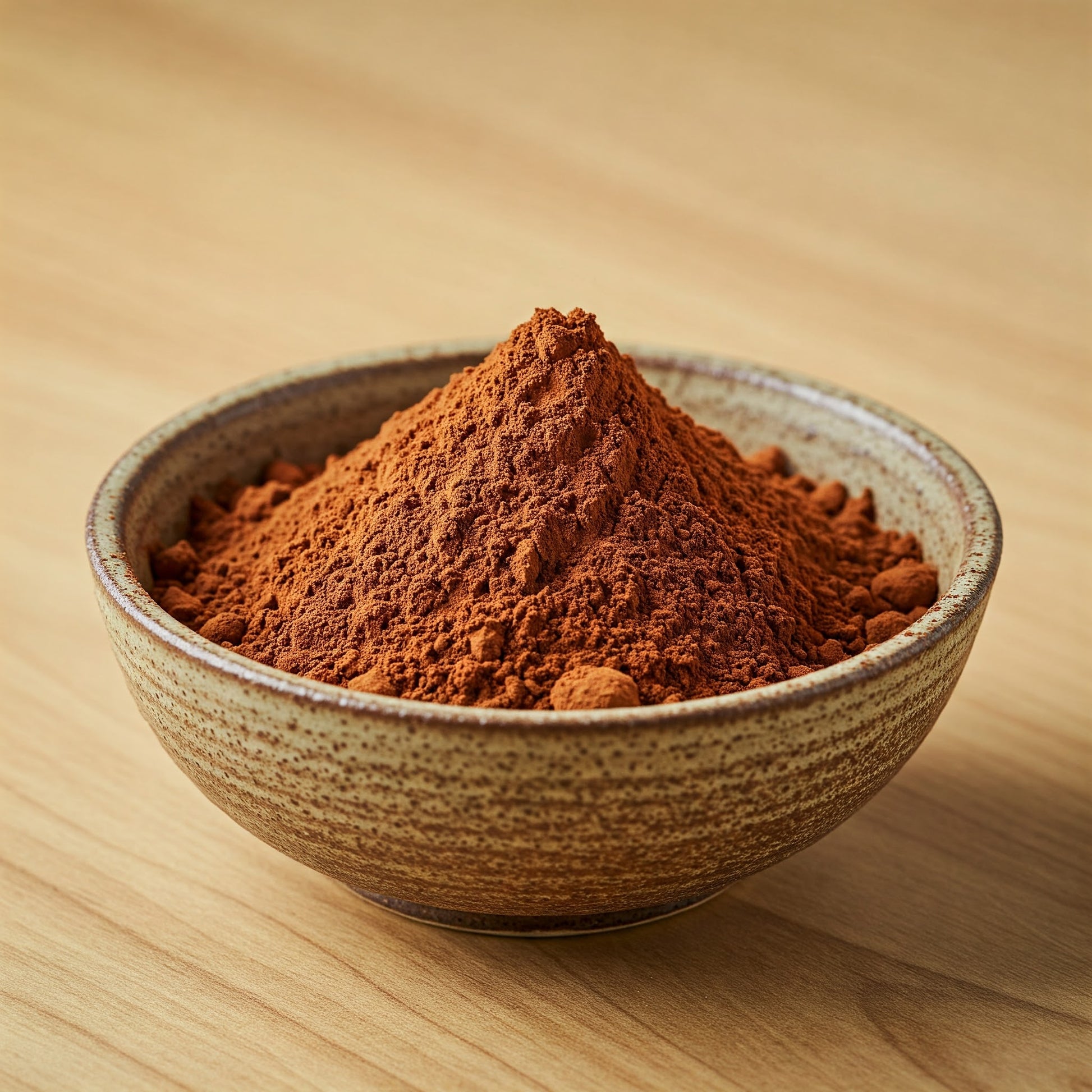 A bowl of cacao powder