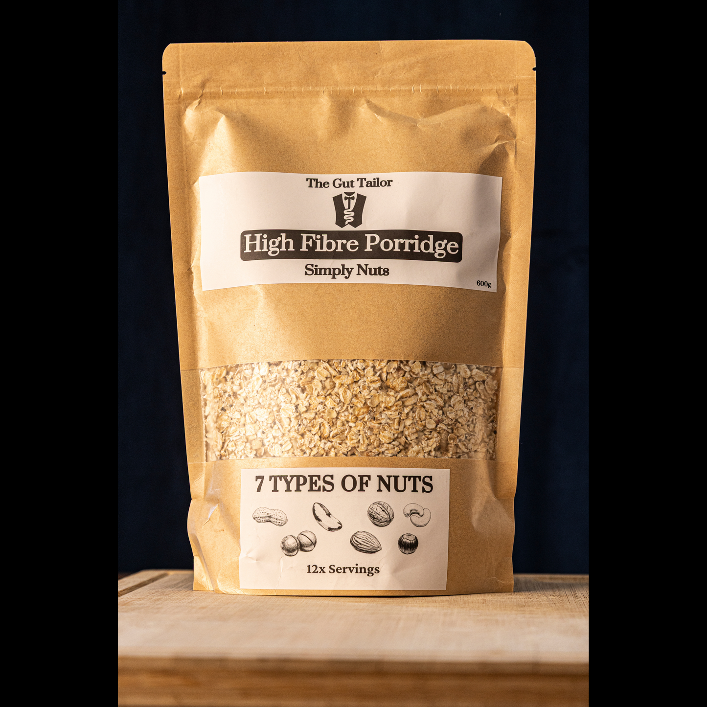High Fibre Porridge (12 portions) - Simply Nuts