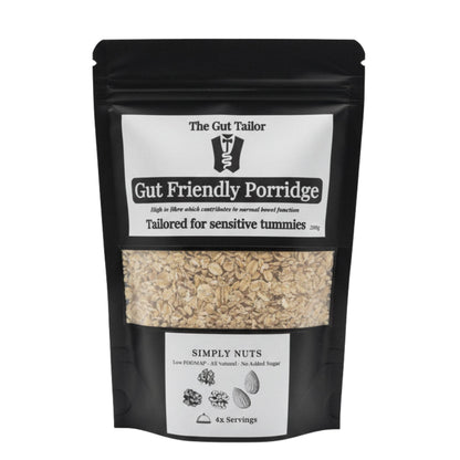 IBS Friendly Walnuts Almond Porridge high soluble fibre IBS friendly bloating friendly