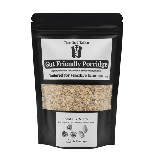 IBS Friendly Walnuts Almond Porridge high soluble fibre IBS friendly bloating friendly