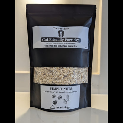 Simply Nuts high‑fibre porridge – walnut & almond blend for IBS‑friendly breakfast