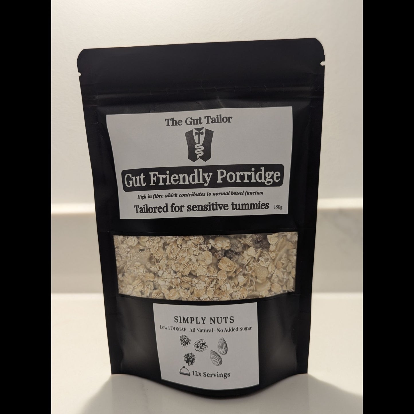 IBS Friendly Walnuts Almond Porridge high soluble fibre IBS friendly bloating friendly