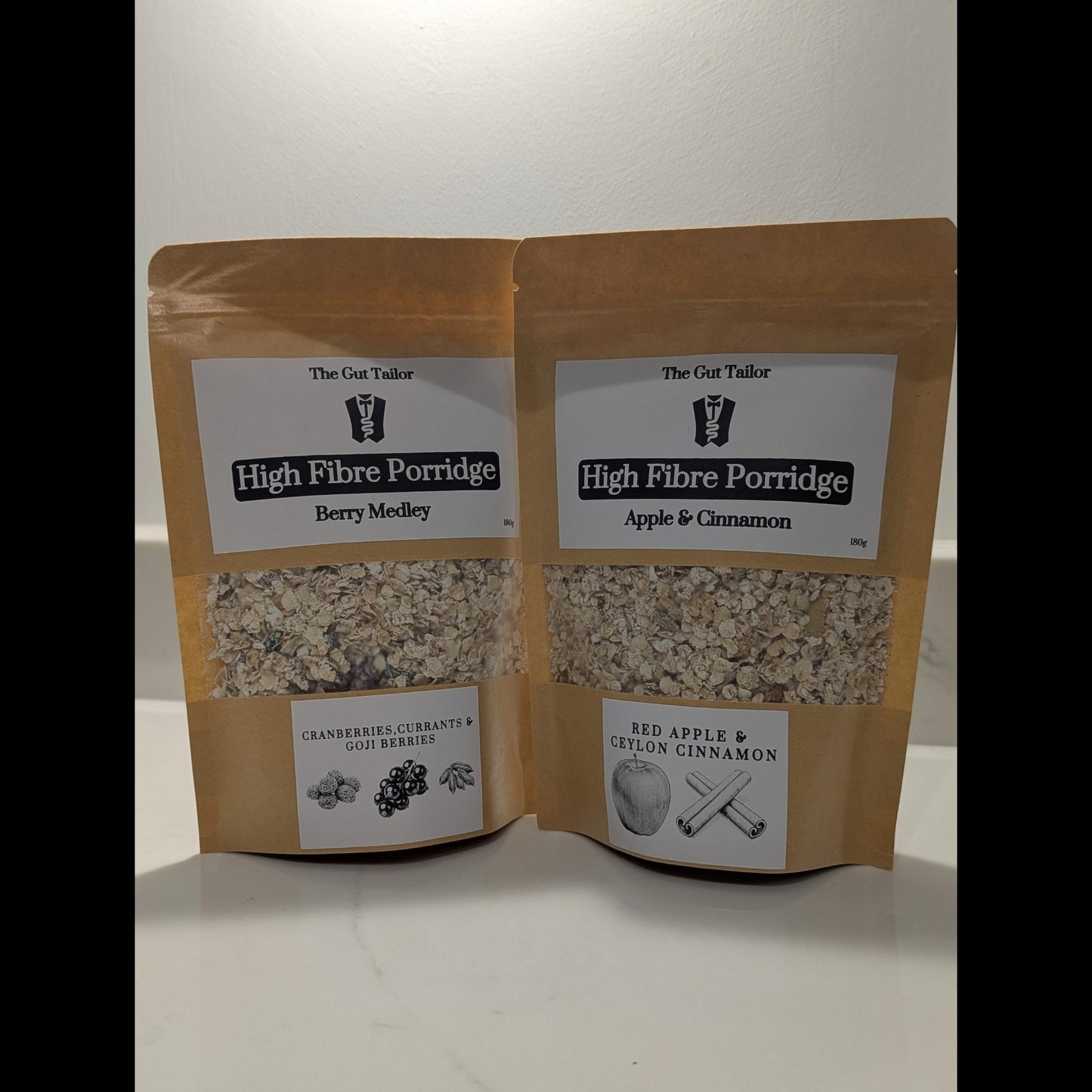 Taster Pack of Gut Friendly High Fibre Porridge Breakfast from The Gut Tailor 