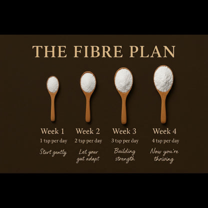 The Fibre Plan – gradual increase soluble & insoluble fibre supplement for IBS-friendly gut health