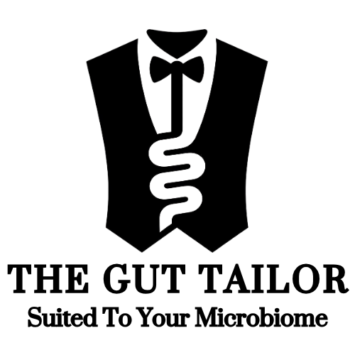 Logo and tagline for The Gut Tailor