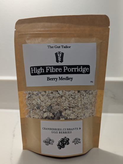 Berry Medley Oats – High Fibre Porridge with Goji Currants & Cranberries | Gluten Free Breakfast